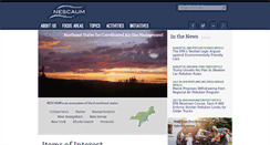 Desktop Screenshot of nescaum.org